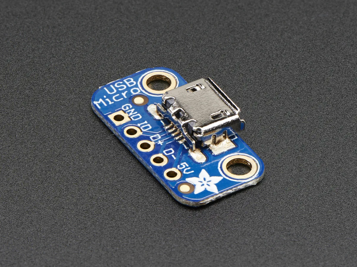 Adafruit Adafruit USB Micro-B Breakout Board engineering development tool — product photo