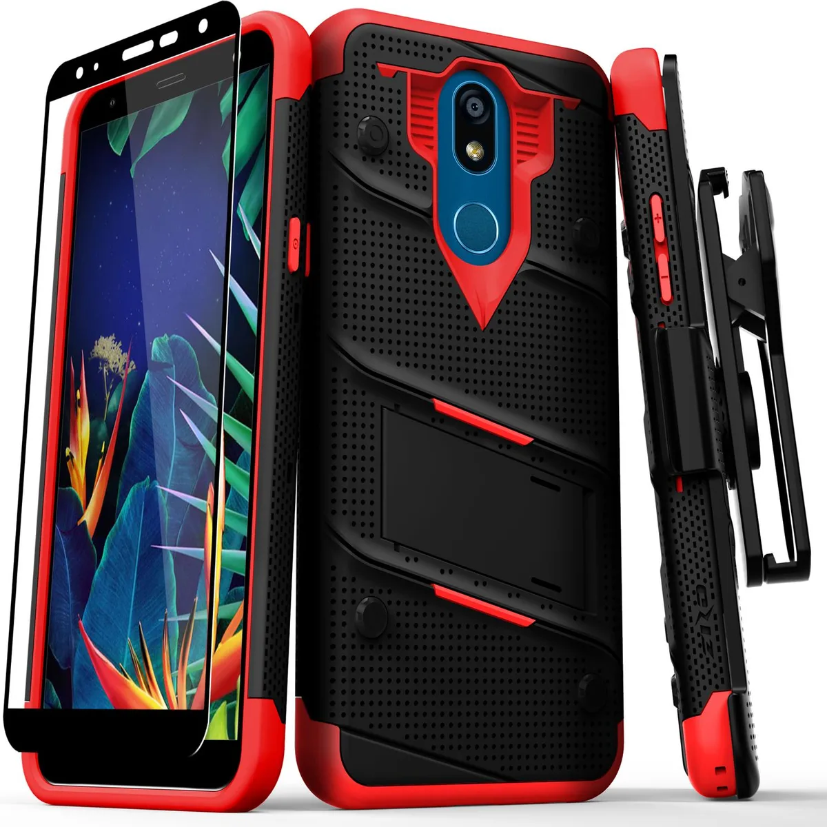 Zizo Zizo Bolt Series Case LG K40 Harmony 3 Black Red 12 ft 810.1-G — product photo