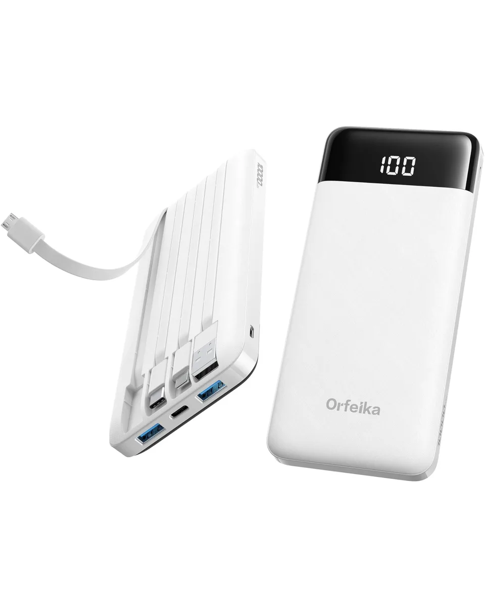  Orfeika K14E 10000mAh Power Bank White — product photo