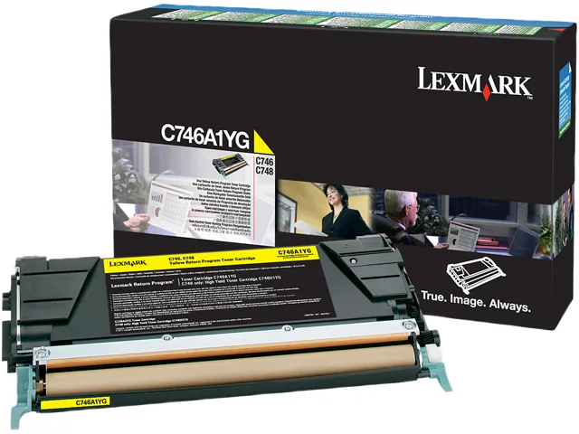 Lexmark Lexmark C746A4YG Yellow Toner Cartridge High Yield 6000 Pages — product photo