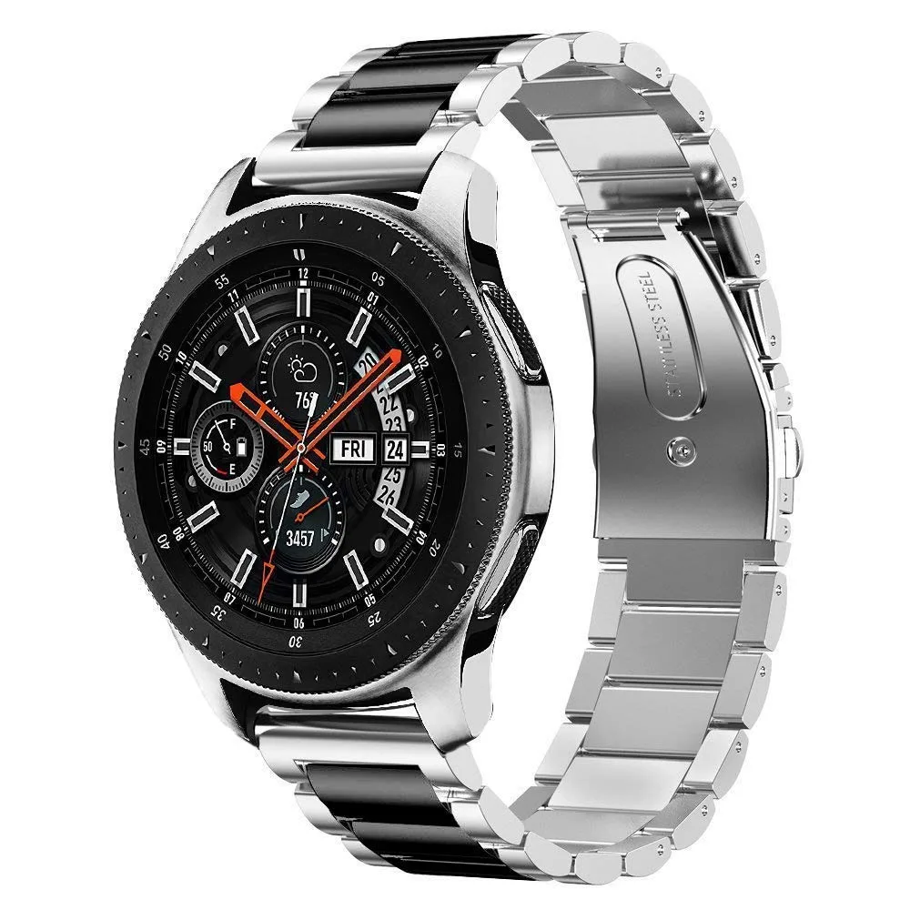 Werleo Werleo 22mm Stainless Steel Watch Band Black/White — product photo
