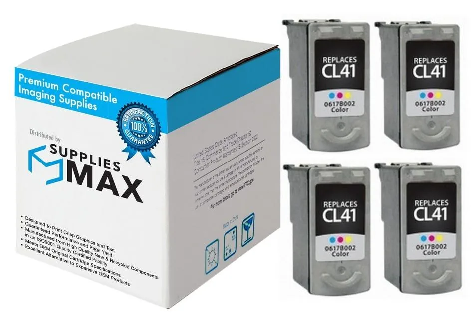 SuppliesMax SuppliesMax DTCL41 4-pack tri-colour inkjet cartridge 312 pages — product photo