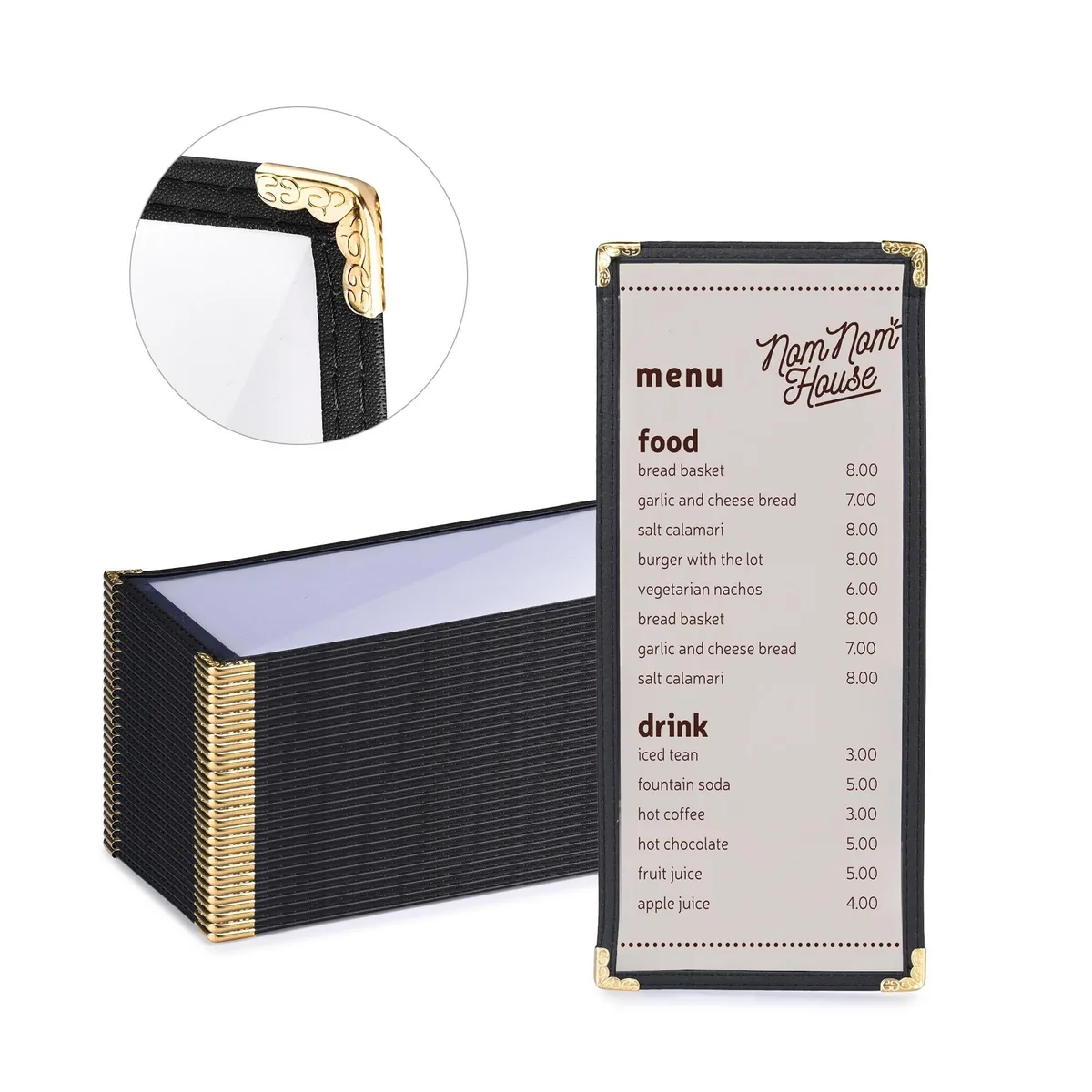 Yescom USA, Inc. Yescom USA, Inc. 26MNC031-411P1-06-30 30 Pcs 4.25 x 11" Menu Cover accessory — product photo