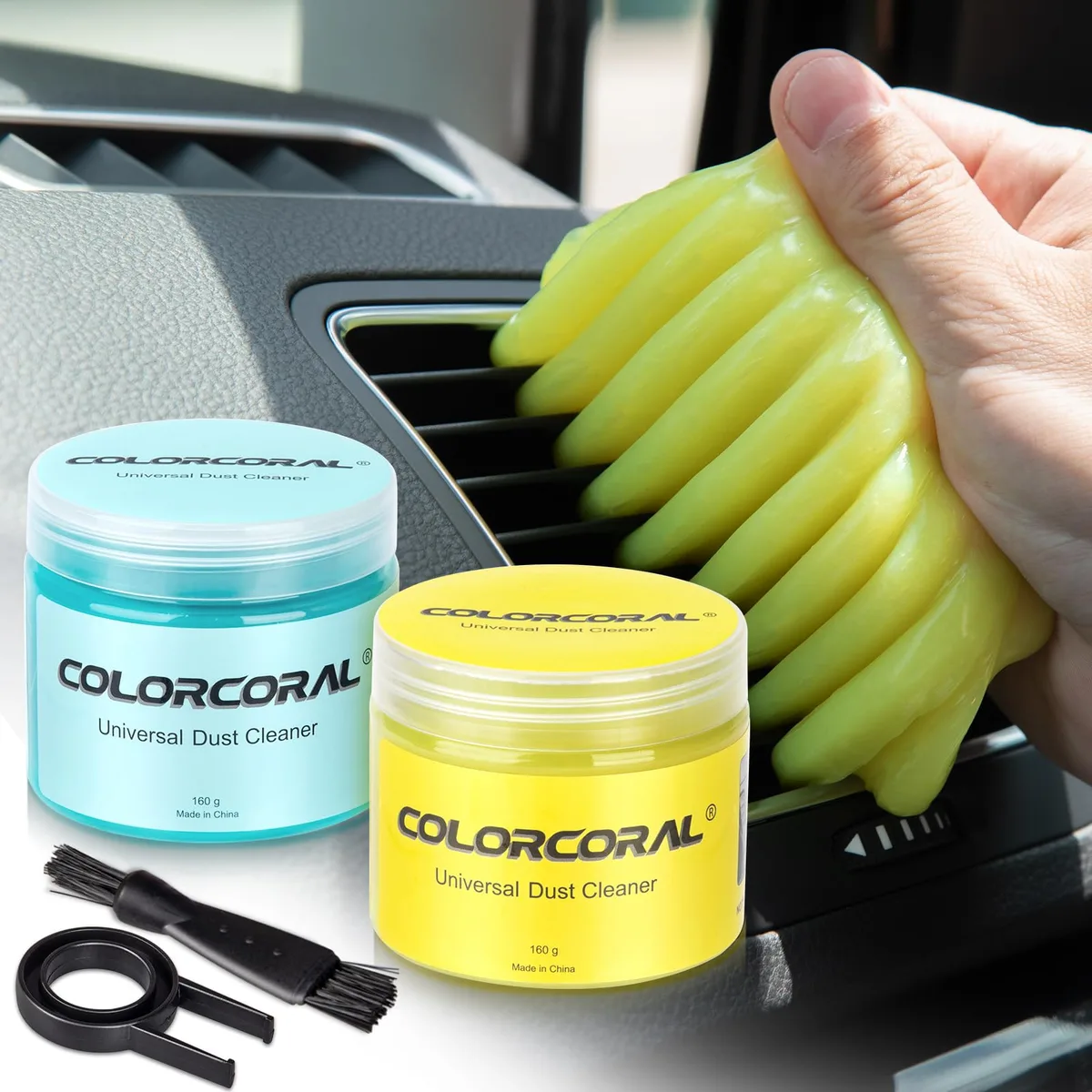 ColorCoral CC-CLG-YLd04 Cleaning Gel Blue Yellow 320g 2Pack — product photo
