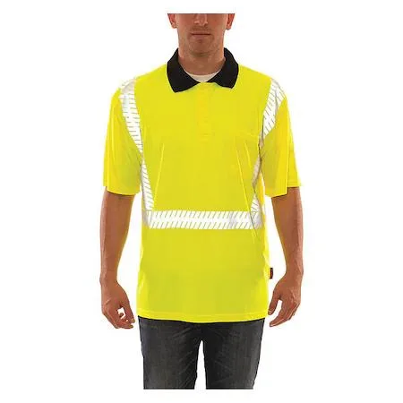 TINGLEY RUBBER CORP. TINGLEY RUBBER CORP. S74022 Men's Polo Shirt Polyester Green/Yellow 3XL — product photo