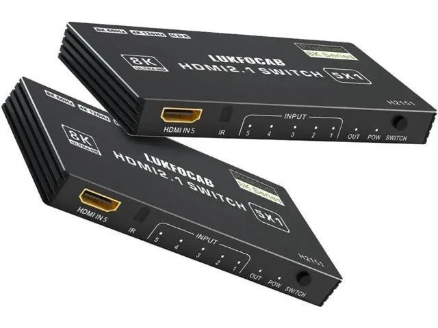 LORDWORLD LORDWORLD HDMI 2.1 Switch 5x1 8K 60Hz 48Gbps Black — product photo