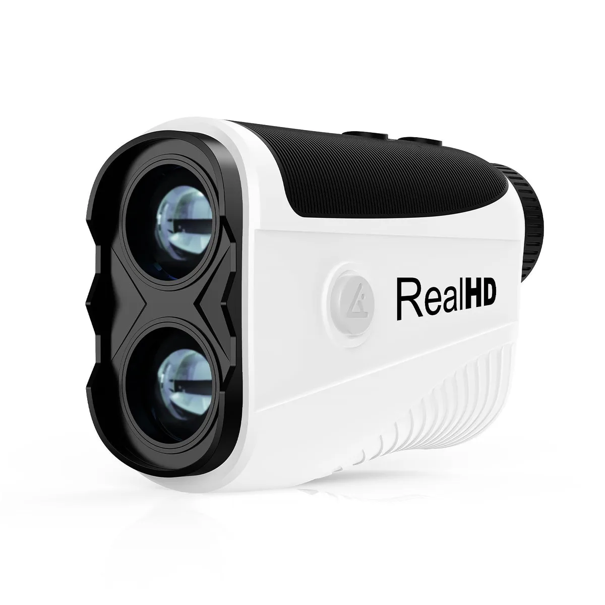 White golf rangefinder SH193 with 7x magnification and built-in magnet