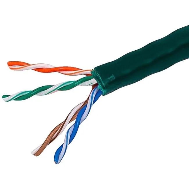 Monoprice Inc. Monoprice 112759 Cat5e Ethernet Bulk Cable 304.8m Green 24AWG 350MHz CMR — product photo