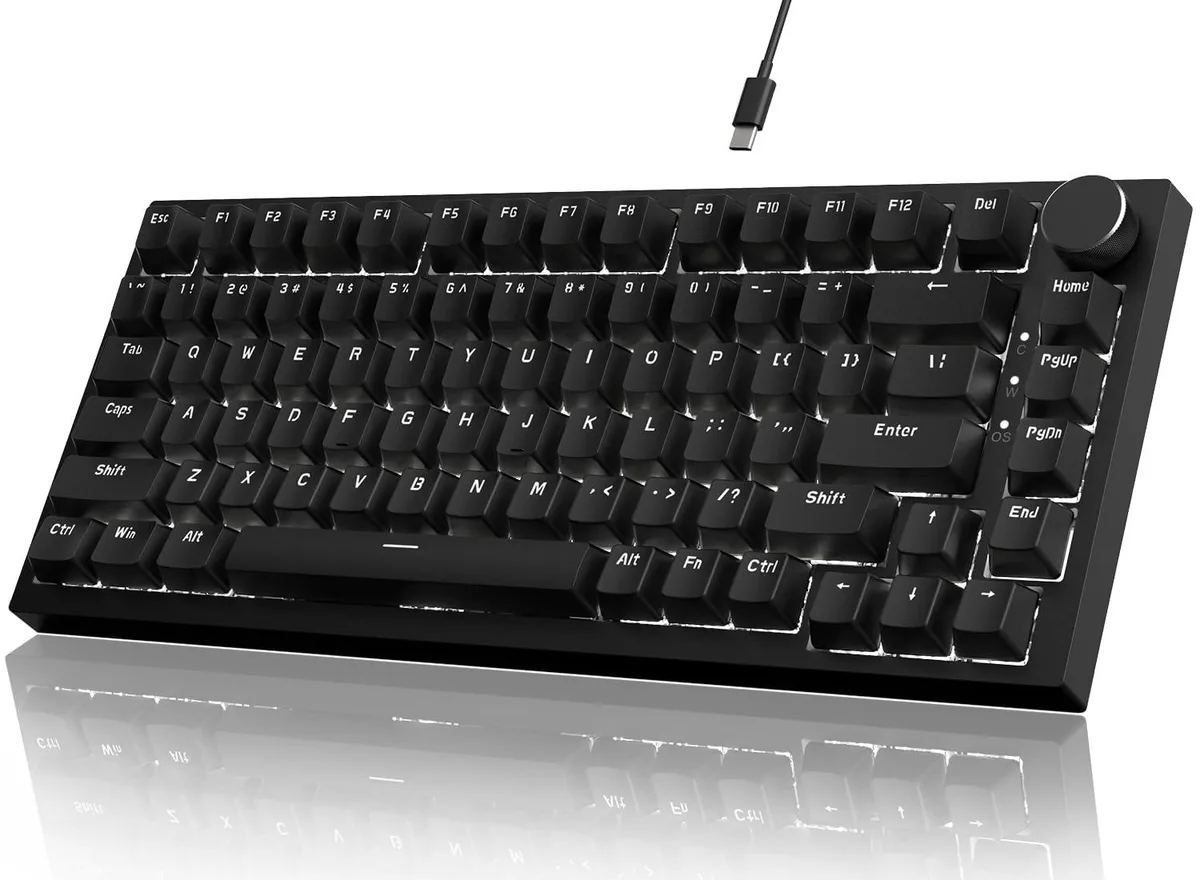  Redragon AK820 75% 82-key Gaming Keyboard Black Red Switch — product photo