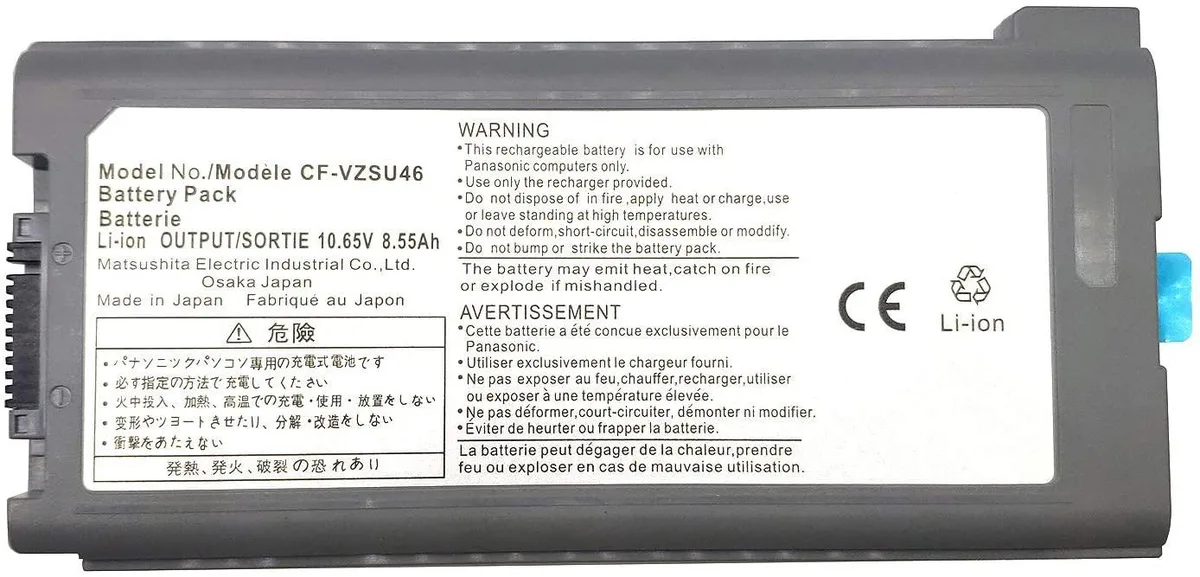 myVolts myVolts CF-30 11.1V 7800mAh 9-Cell Laptop Battery — product photo
