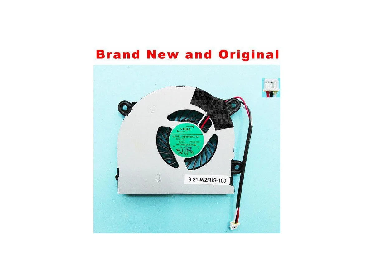 Fans Fans CPU fan for MSI S6000 X600 AB6505HX-J03 CWC45X 6-31-W25HS-100 — product photo