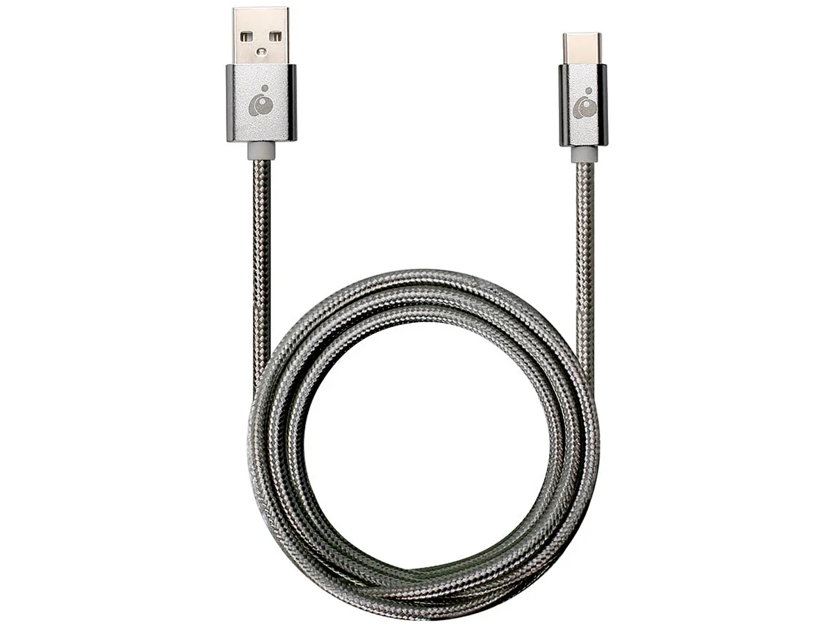 IOGEAR IOGEAR G2LU3CAM02-GY USB 2.0 USB-C to USB-A cable 6.56 ft gray — product photo