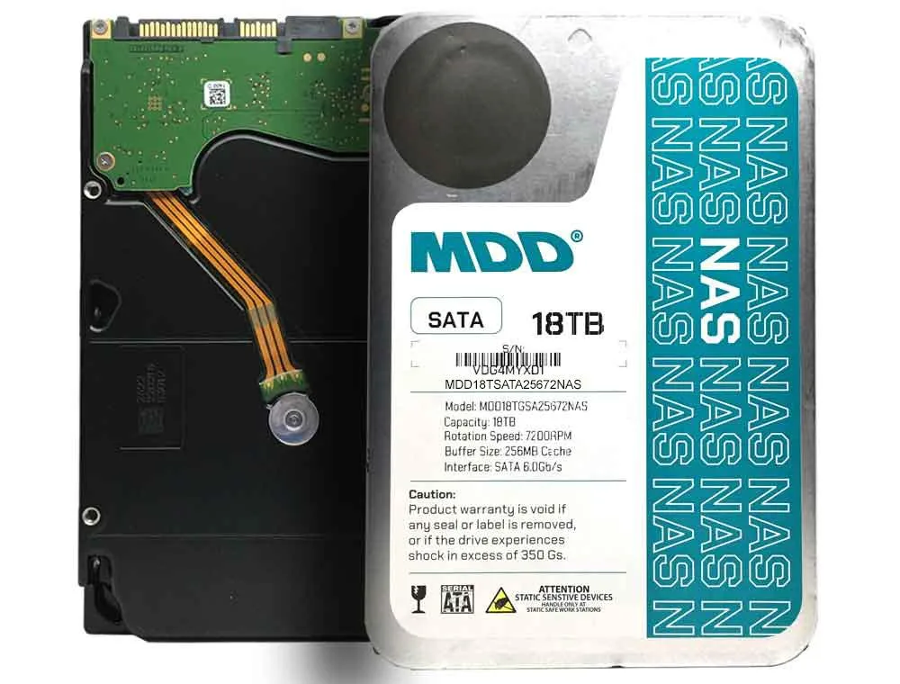 MaxDigitalData MaxDigitalData MDD18TSATA25672NAS 18TB 7200 RPM 256MB Cache SATA 6.0Gb/s 3.5" NAS — product photo