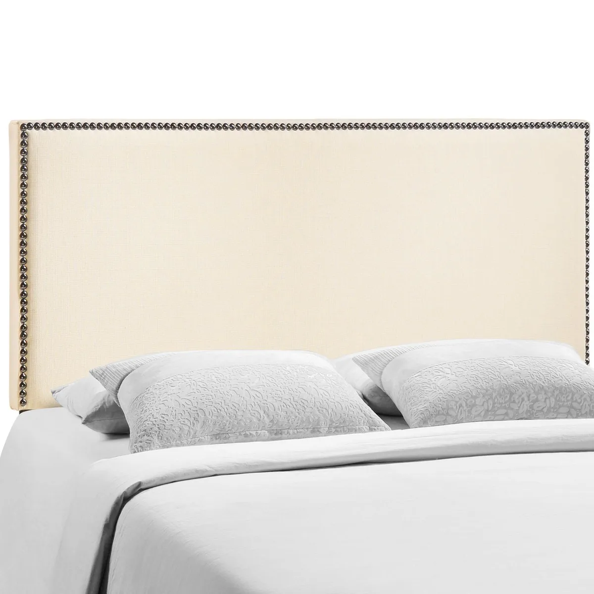 Modway Furniture Modway Furniture Region Queen Nailhead Headboard Ivory 62"W 48"H — product photo