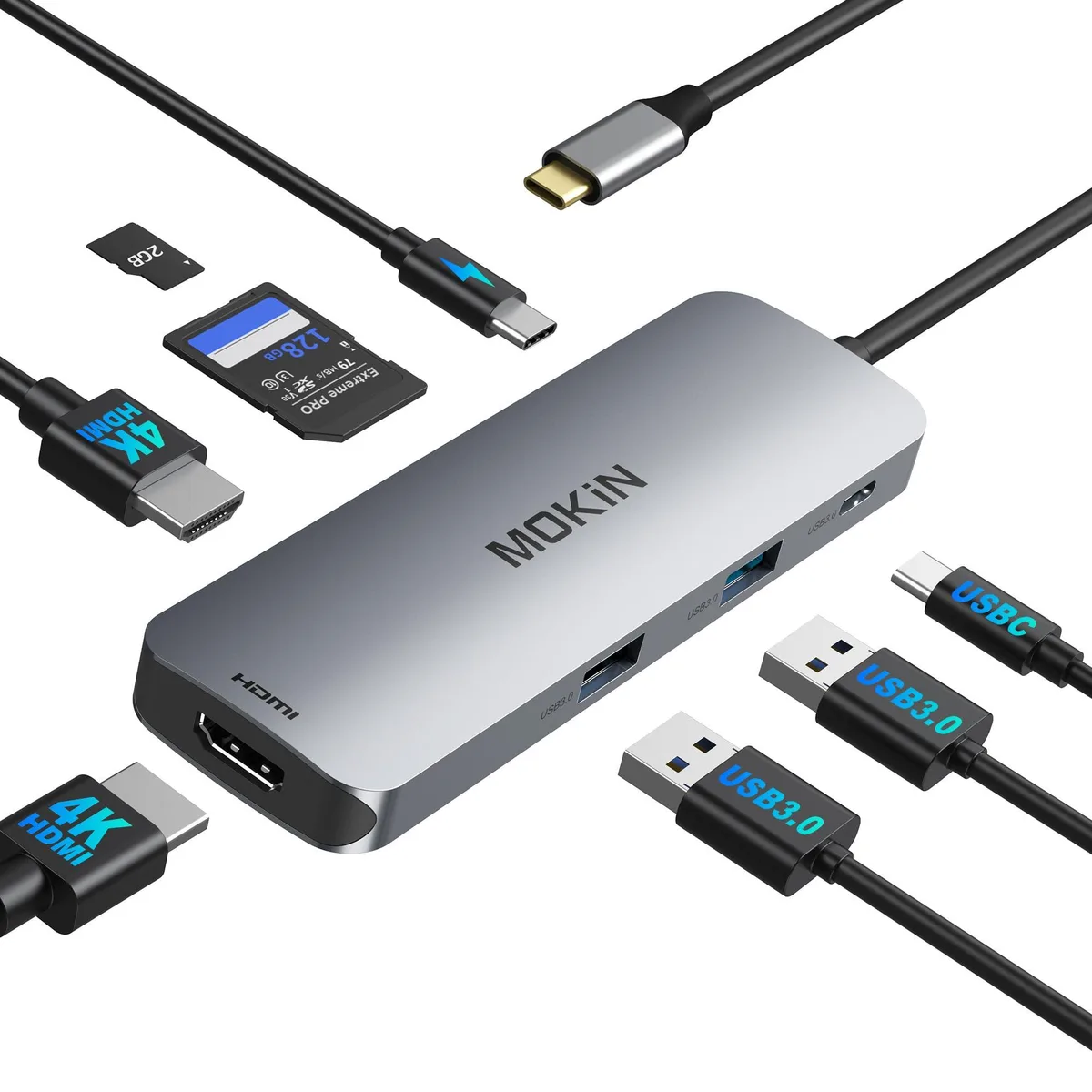 KEHIPI KEHIPI 8-in-1 USB-C Docking Station Dual HDMI 4K 60Hz 100W PD — product photo