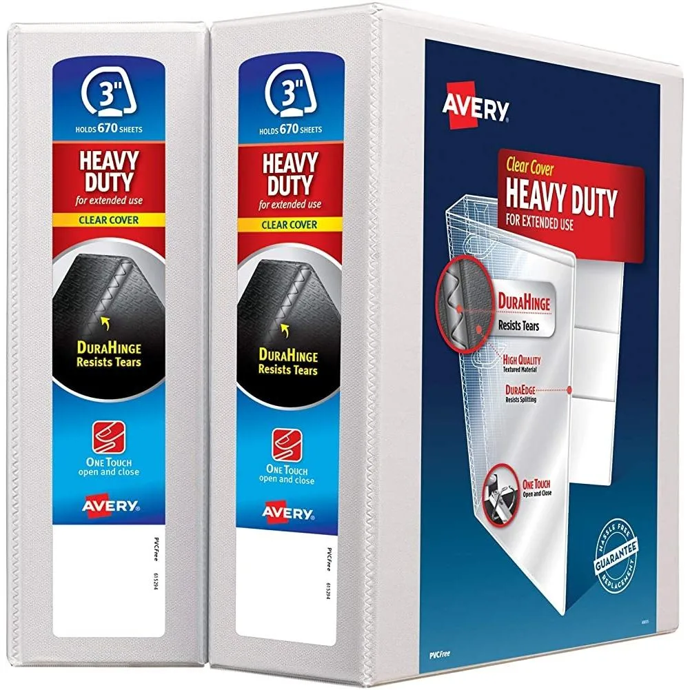 Avery Dennison white view binder 32 pack 11 x 8.5 inches