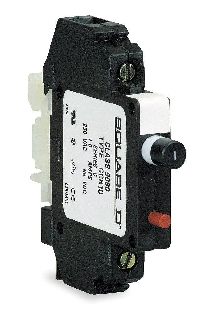 SQUARE D SQUARE D 9080GCB20 2 A 250 V AC 1-pole DIN circuit breaker — product photo