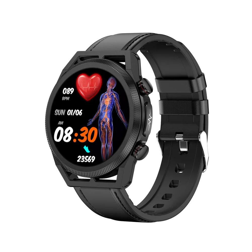 allentian allentian ET310 Smart Watch Black Leather — product photo