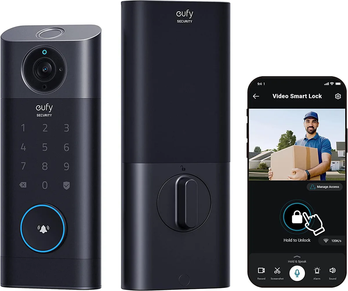 eufy eufy Security S330 Video Smart Lock 3-in-1 Black — product photo