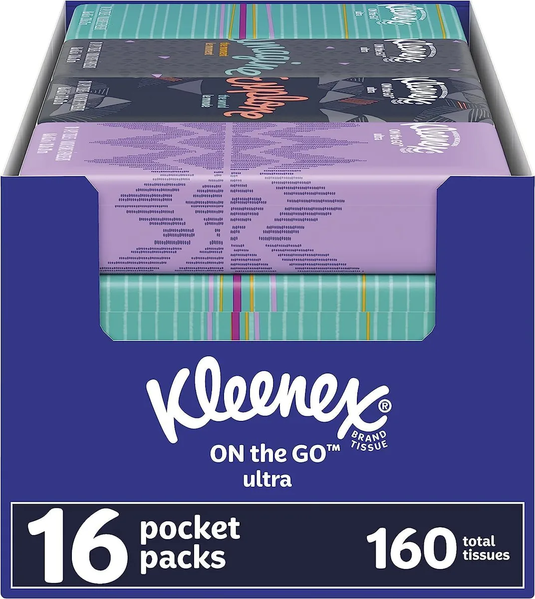  Kleenex 237428 facial tissue paper 16 packs 10 sheets 3-ply white — product photo