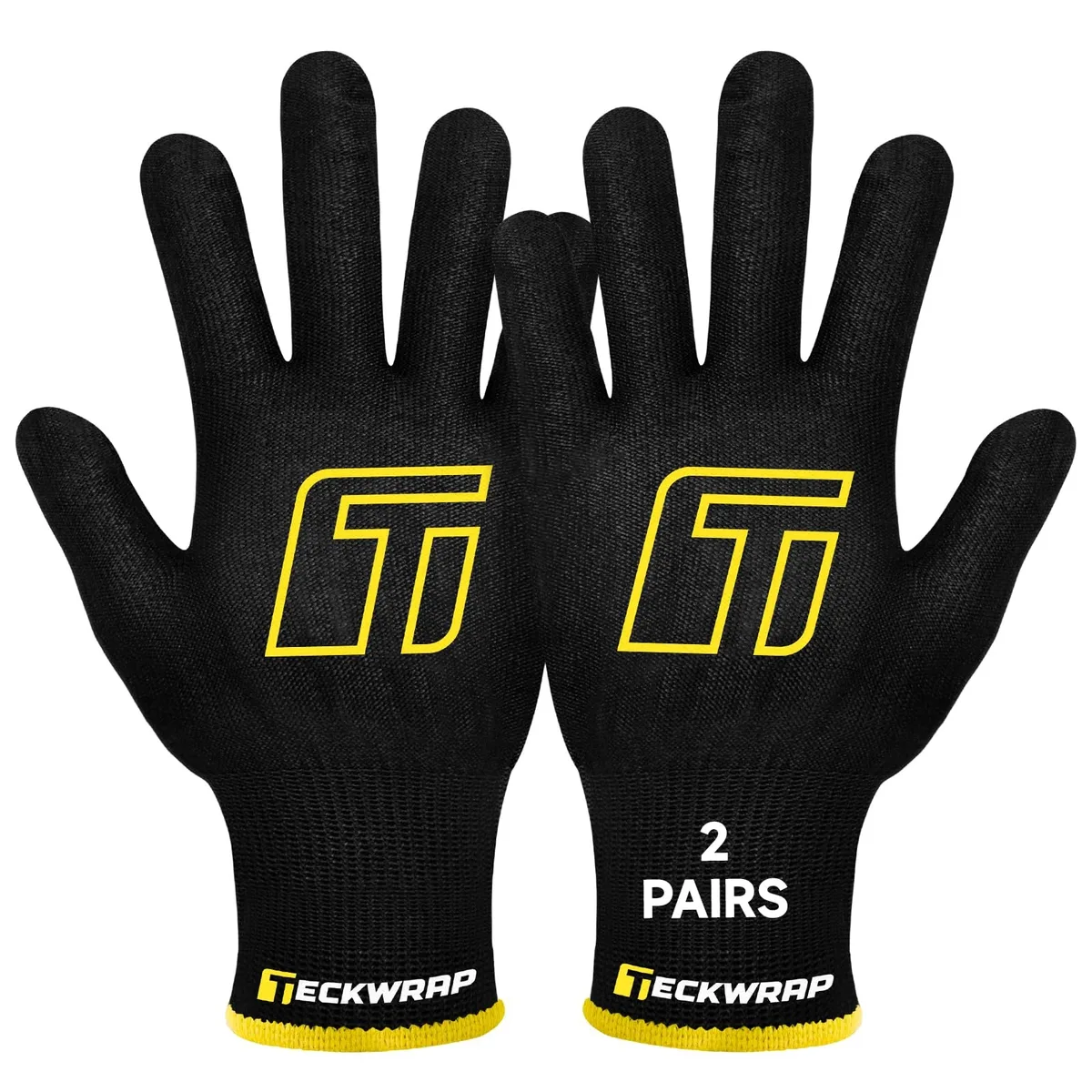  TeckWrap TW-GL04-2pairs Cut Resistant Gloves XL 2 Pairs Black — product photo