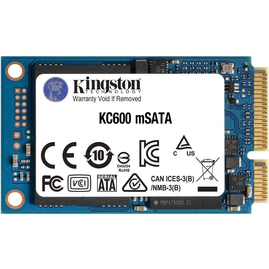 Kingston Technology Corp. Kingston Technology Corp. SKC600MS/256G 256GB mSATA internal SSD — product photo
