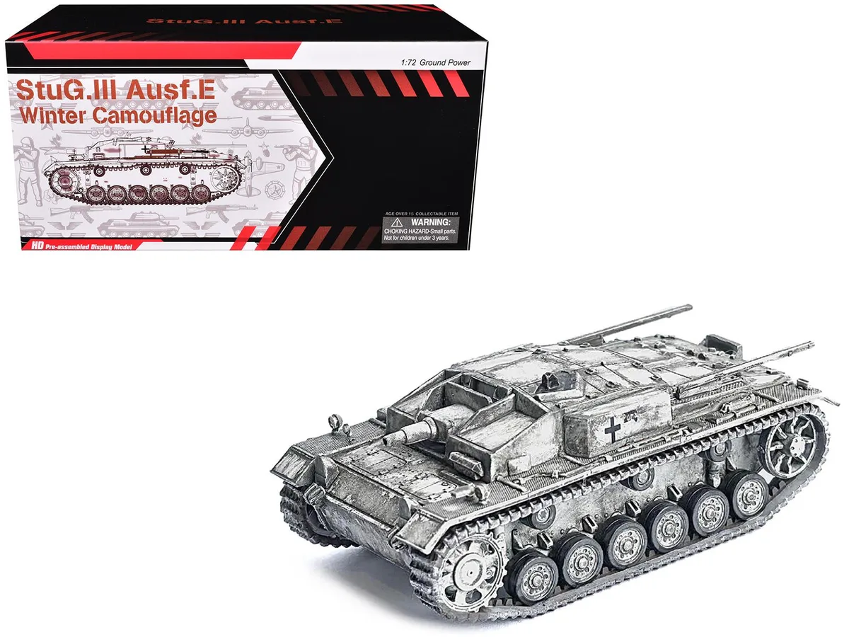 Dragon Models Dragon Models StuG. III Ausf.E 1/72 Winter Camouflage StuG.Abt.202 1942 hobby collectible — product photo