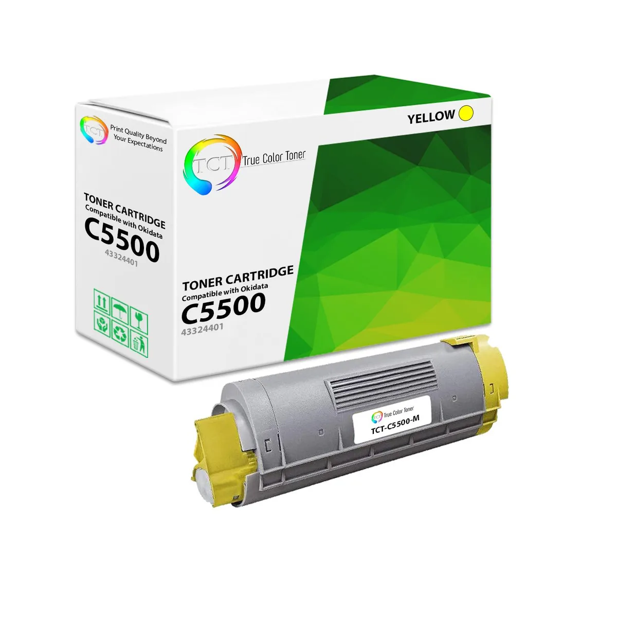 True Color Toner True Color Toner 43324401 Yellow Toner Cartridge 5000 Pages — product photo