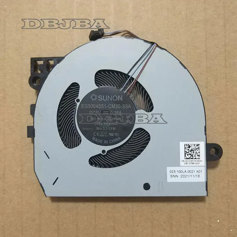 DBTLAP DBTLAP CPU Fan EG50040S1-CM30-S9A 23.100LA.0021 Dell Latitude 13 5320 CJCNP — product photo