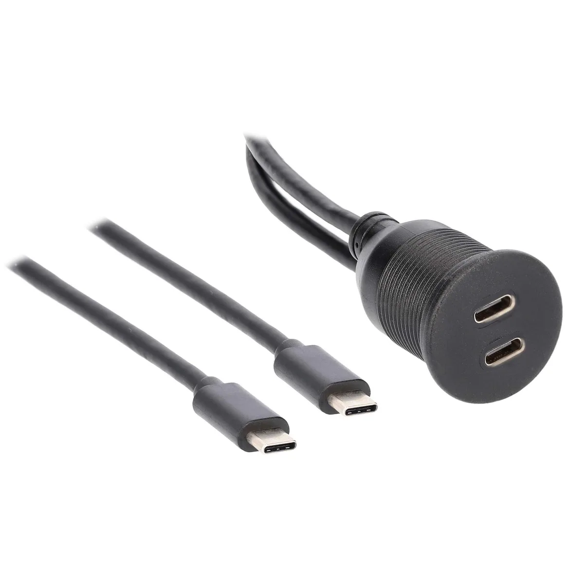 The Install Bay The Install Bay IBR113 Dual USB-C Charge Data Flush Mount Car Electronics Accessory — product photo