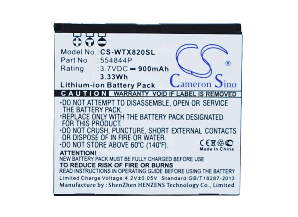 CameronSino CameronSino DS-CS-WTX820SL 900mAh GPS Battery for Curtis GPD430 X820 — product photo