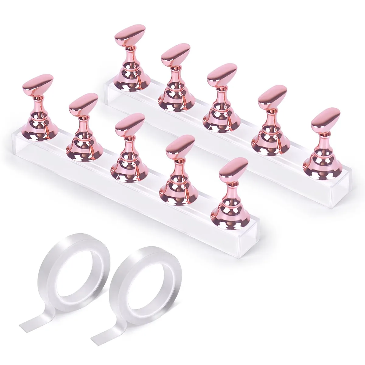 Avid ZSJ-2PF2G Pink Magnetic Nail Practice Stand 2 Sets — product photo