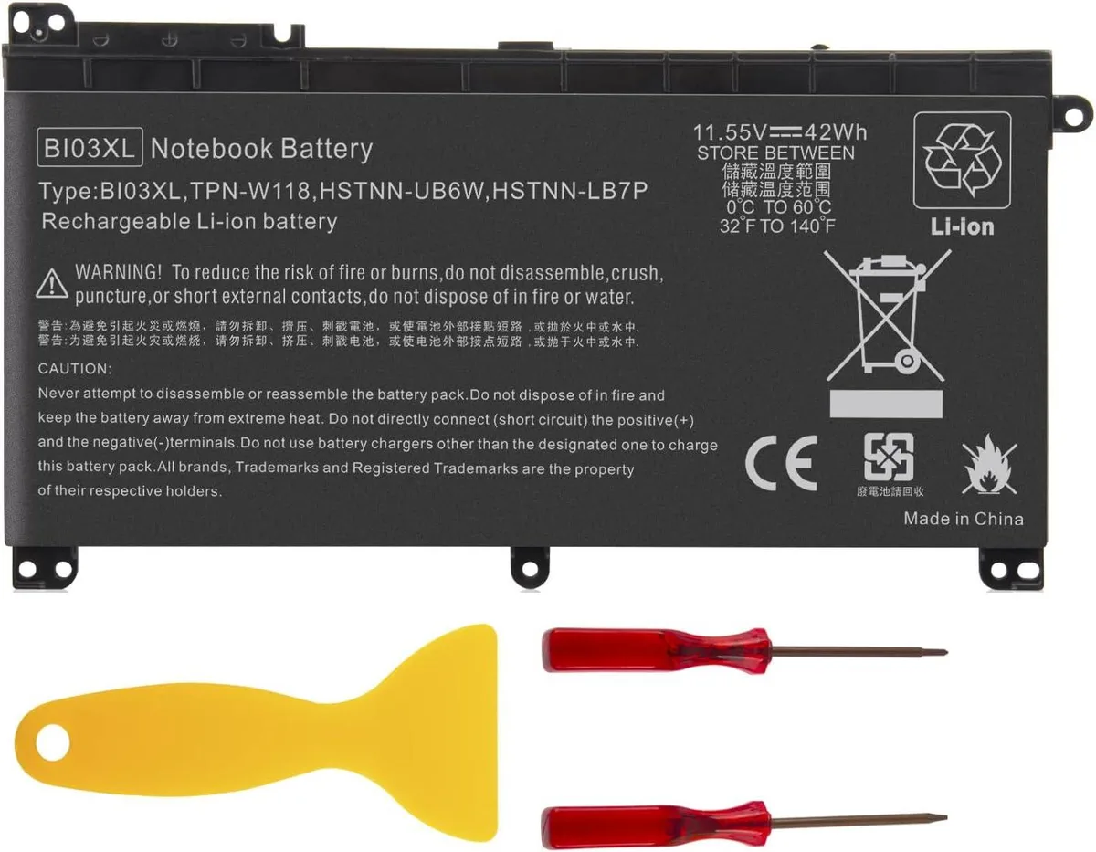 PISKEKAT PISKEKAT BI03XL 41.7WH 11.55V 3-cell laptop battery — product photo