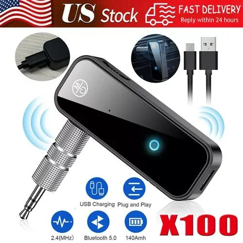  Scosche Bluetooth 5.0 2-in-1 Transmitter Receiver 3.5mm Aux Car — product photo