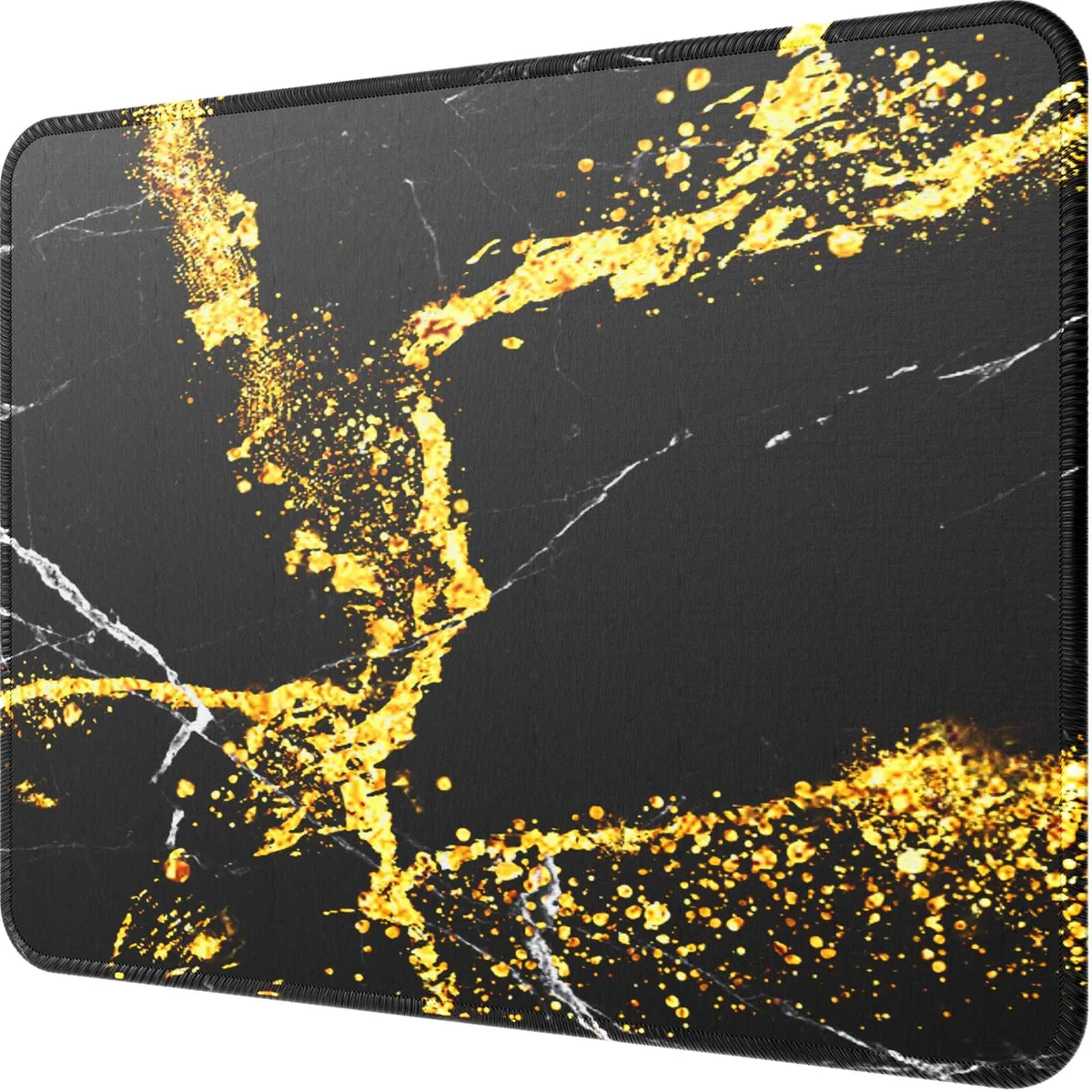 KEHIPI KEHIPI Mouse Pad Black Gold 11 x 8.5 in — product photo