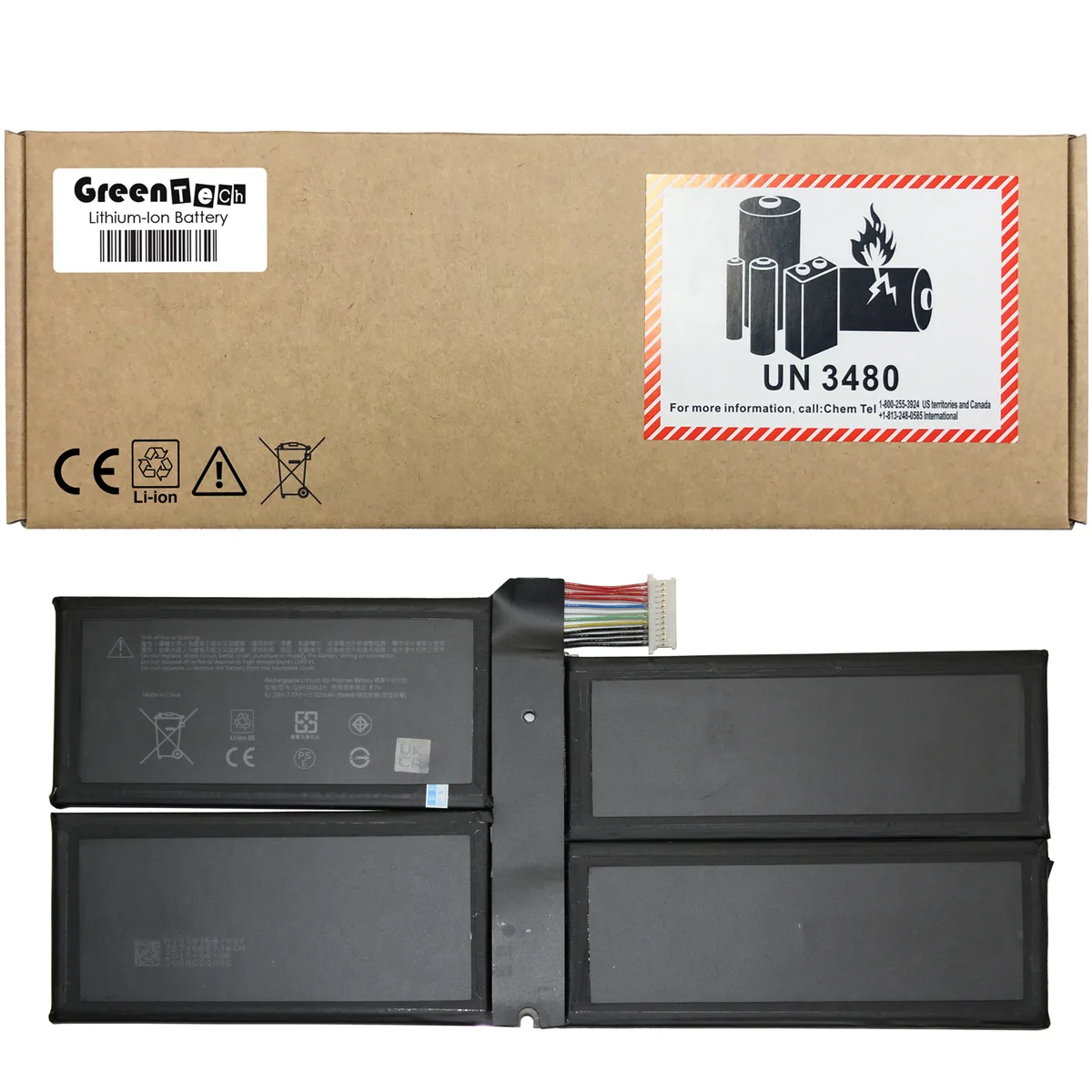NShi NShi DYNM03 G3HTA061H laptop battery for Surface Pro 7 1866 — product photo
