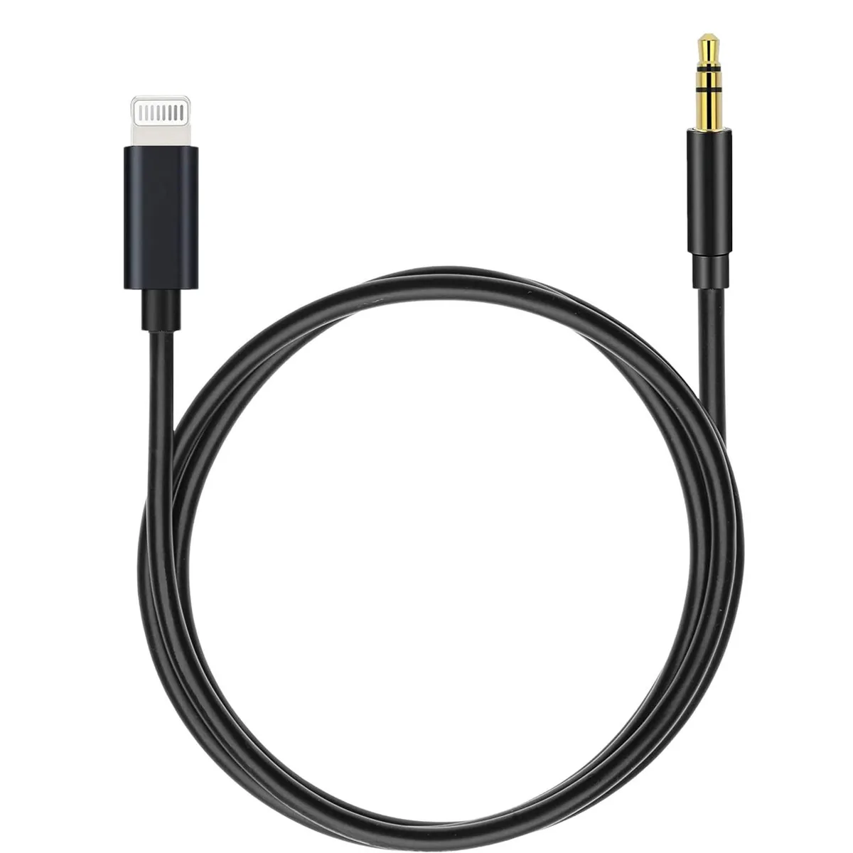  Seulliya AC-1 Lightning to 3.5 mm AUX cable 3.3 ft Black — product photo