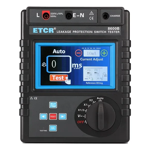ETCR ETCR 8600B Leakage Protector Tester 5mA~1000mA 0~600V electrician tool — product photo
