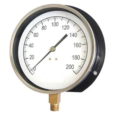 Value Brand Value Brand Industrial Pressure Gauge 0-200 psi 4 1/2 in Dial 1/4 in NPT — product photo