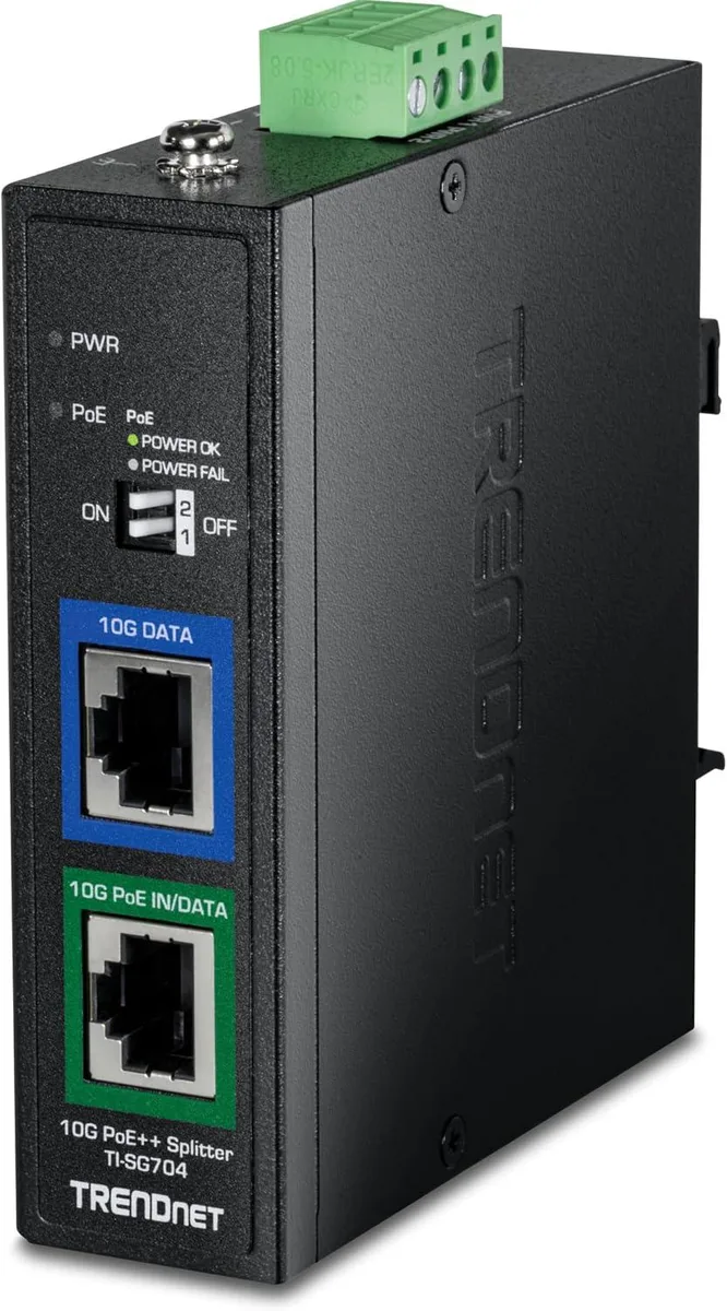 TRENDnet TRENDnet TI-SG704 Industrial 10G PoE++ Splitter — product photo