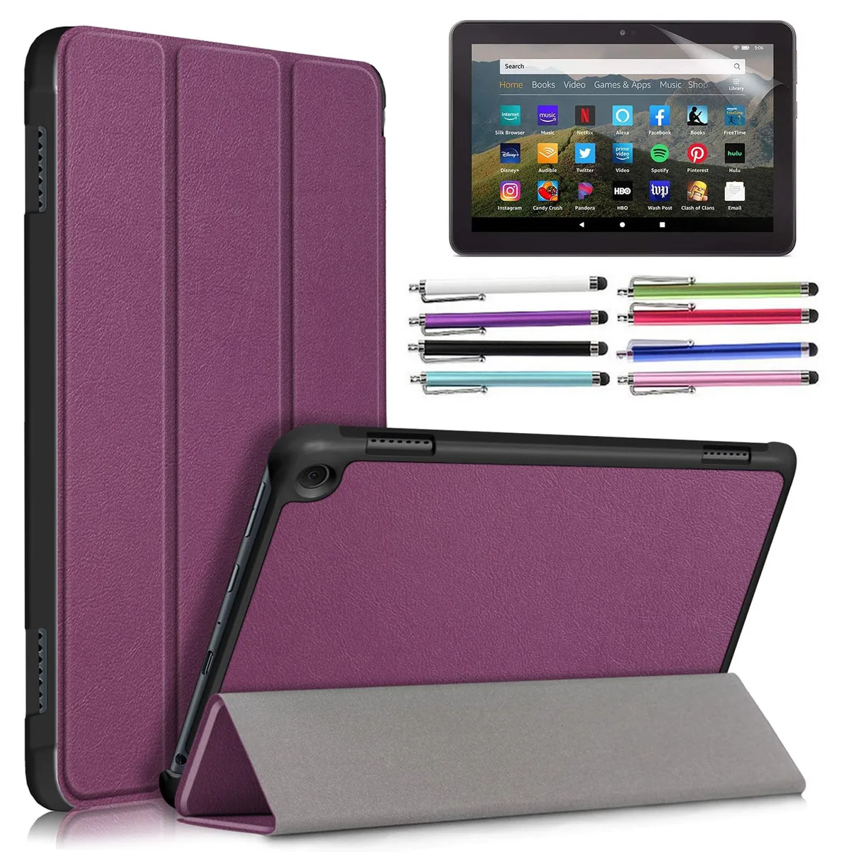 anicestore anicestore Purple Hard-Shell Case for Fire HD 8/8 Plus (10th/12th Gen) — product photo