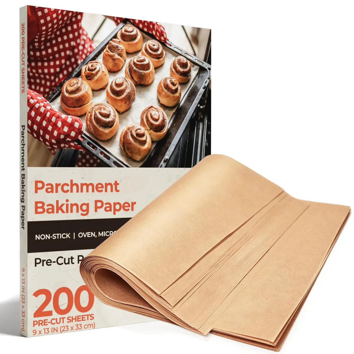Dayou and Dachao 001 unbleached parchment paper sheets 200 count 9x13 inch — product photo