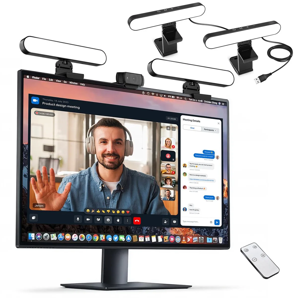  yAyusi F-663 Dual-Lamp Video Conference Lighting — product photo