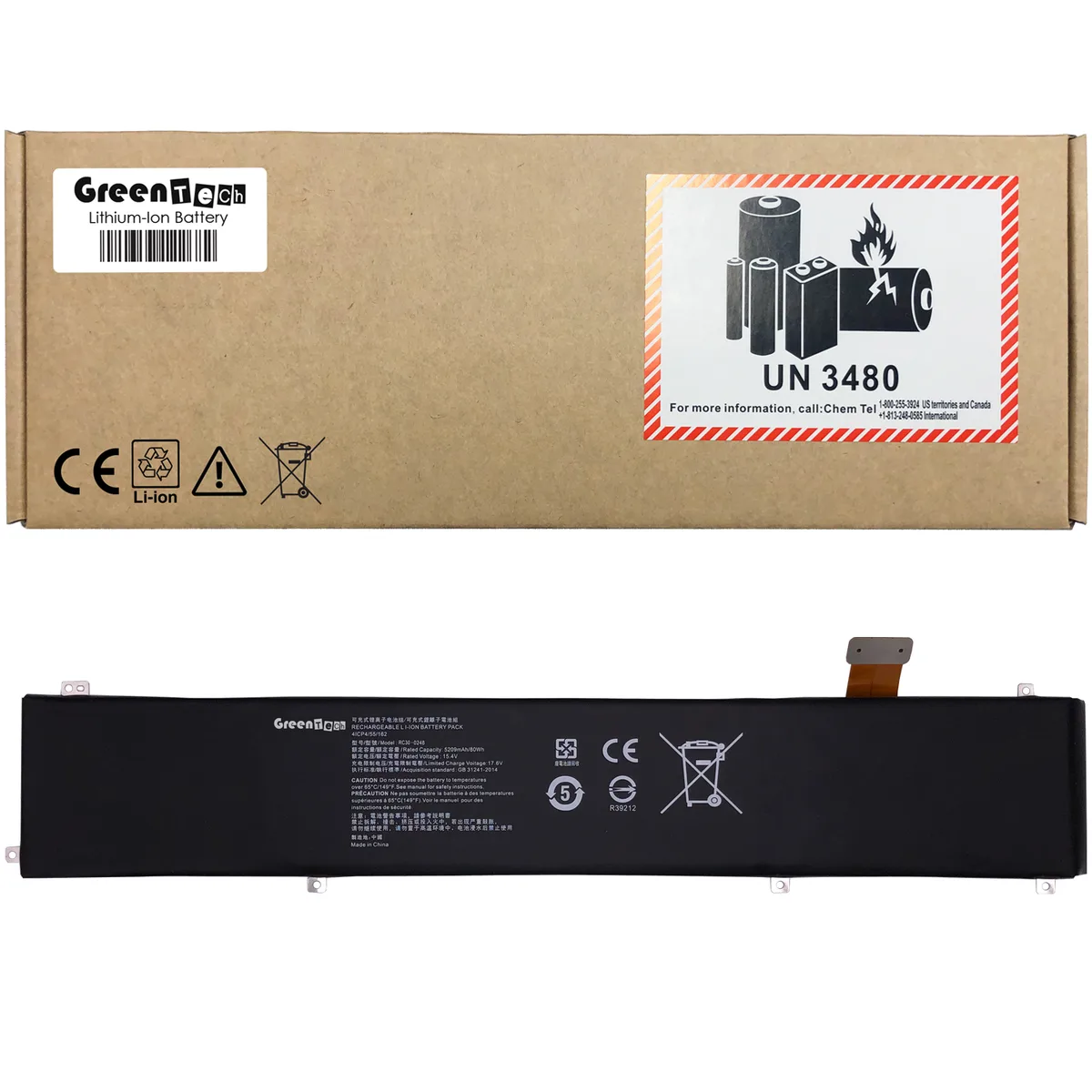 NShi NShi RC30-0248 laptop battery 15.4V 80WHR 5209mAh for Razer Blade 15 2018 — product photo