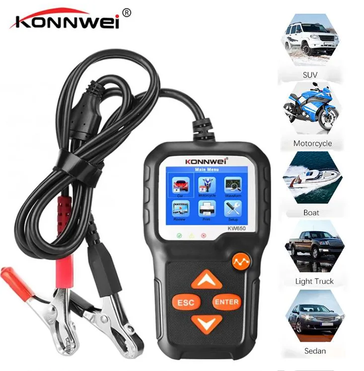 LUOM LUOM KW650 6V 12V Battery Tester — product photo