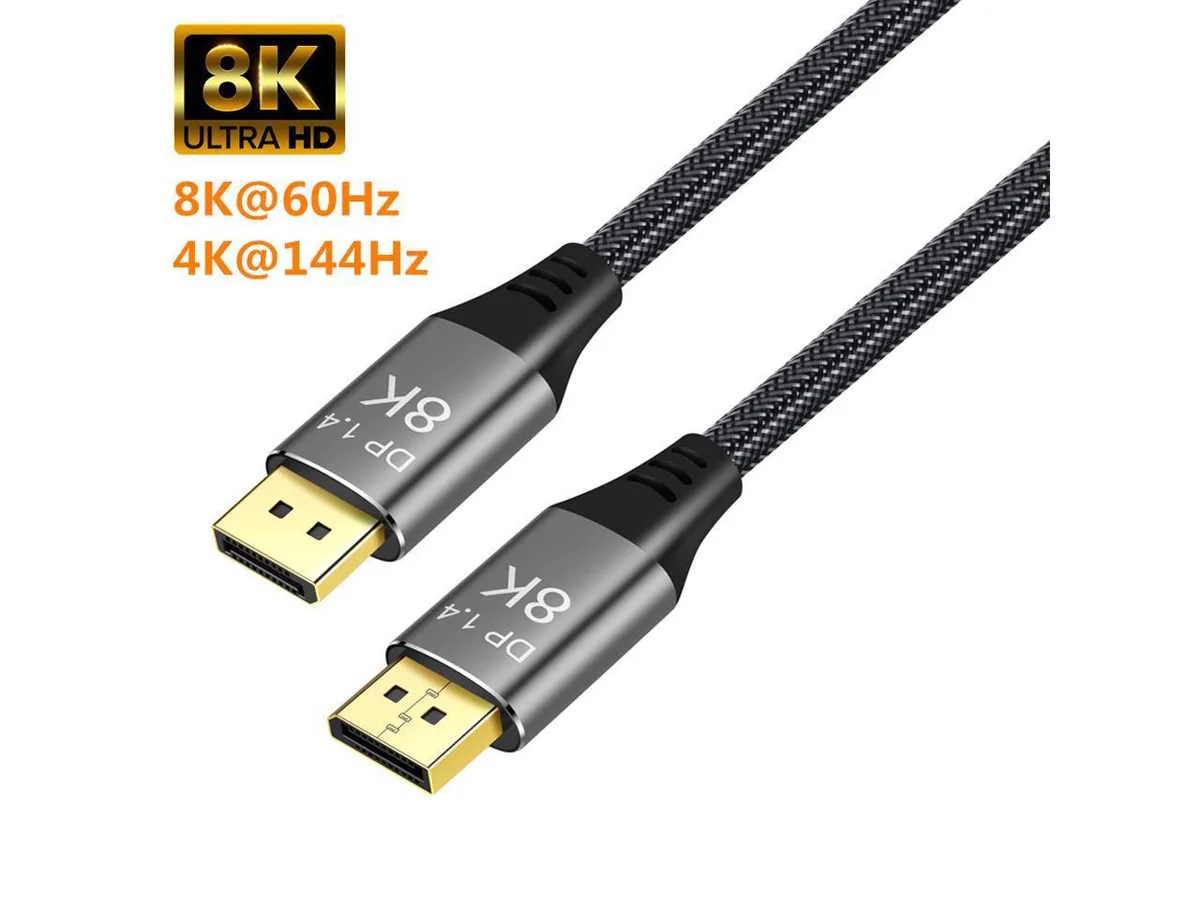 BUCIER BUCIER DisplayPort cable 1.4 HBR3 8K@60Hz 4K@144Hz 32.4Gbps 1.5m — product photo