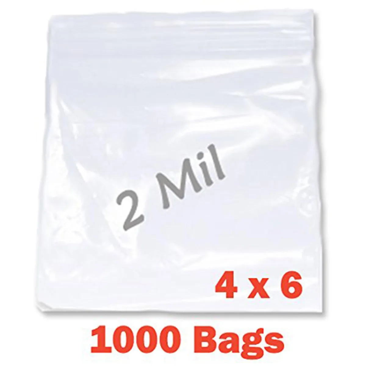 iMBAPrice iMBAPrice 1000 Clear Reclosable Zipper Bags 75mm x 100mm accessory — product photo