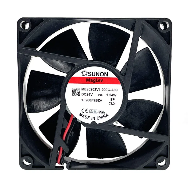 SXDOOL SXDOOL 80mm case fan 24V 3400RPM 2-pin black — product photo