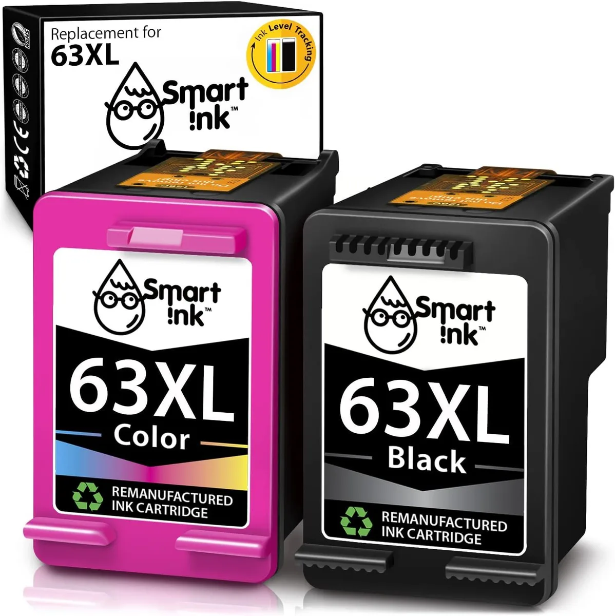 NuoTo NuoTo 63XL Ink Cartridge Combo Pack Black &amp; Tri-Color — product photo