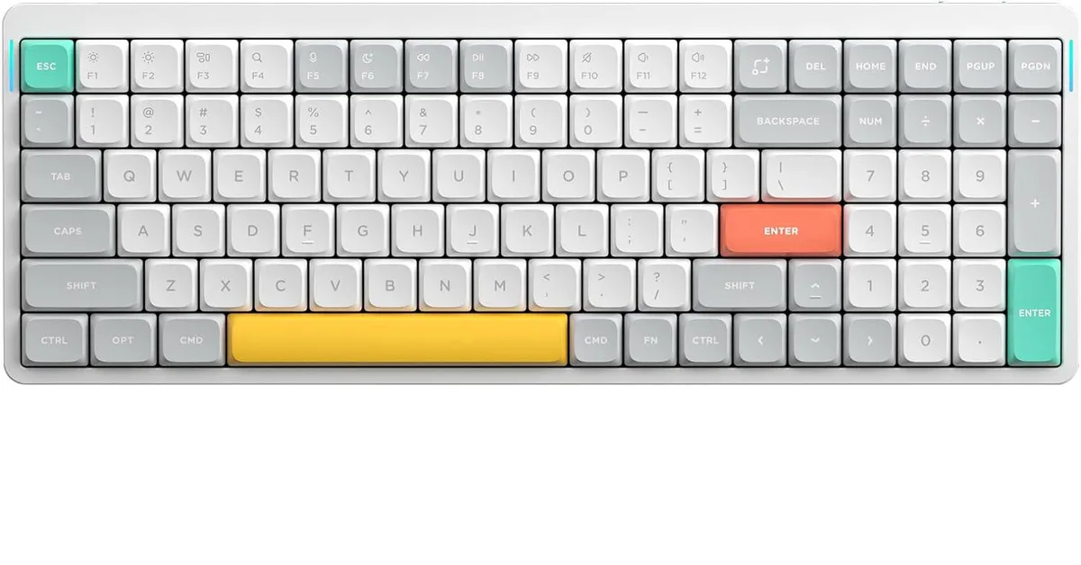 NuPhy NuPhy Air96 V2 White Gateron Orange gaming keyboard — product photo